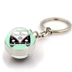 Eleanor ShuMark Hippie VW Van Bus Keychain.NWT